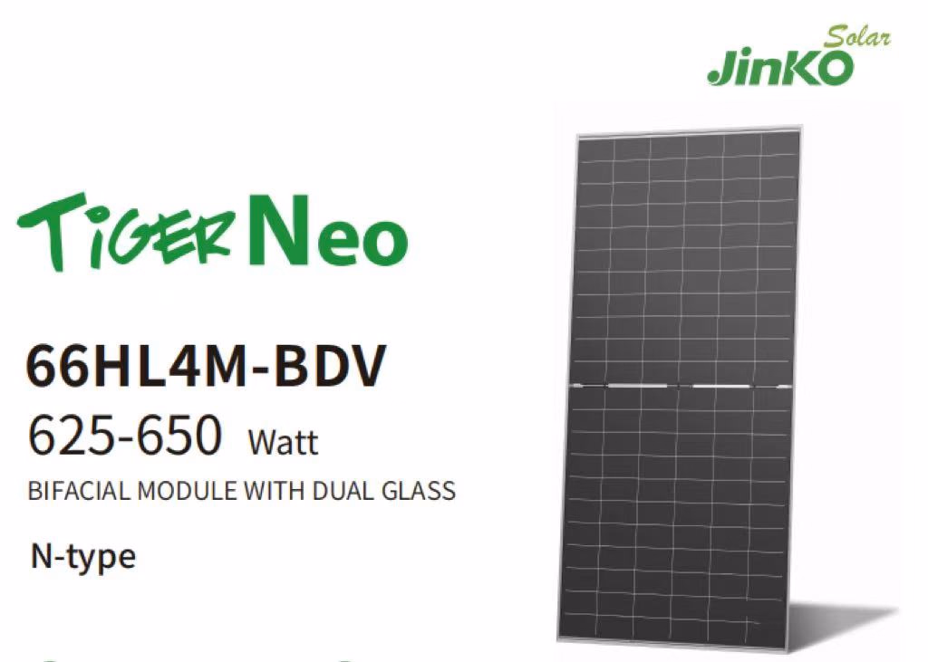 Tấm Pin Năng Lượng Mặt Trời Jinko 650W N-Type